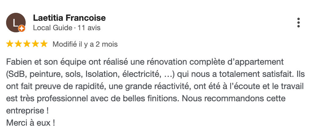 Rénovation complète d'appartement  au Havre