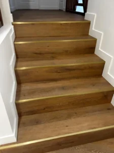 Pose d'un parquet coretec haut de gamme maison Octeville-sur-Mer