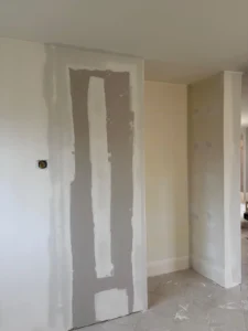 Rénovation et modification plâtrerie  maison Octeville-sur-Mer 